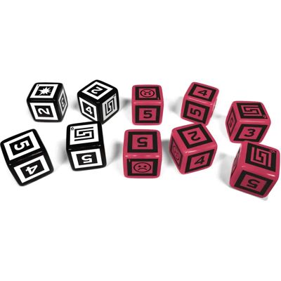 Free League Publishing - Electric State RPG Dice - Black Gear Free League Publishing - Electric State RPG Dice - Black Gear