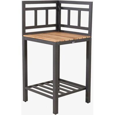 Venture Home - Eckmodul für Außenküche - Natur - Schwarzer Aluminiumrahmen - 60x60x127cm - Outdoor Venture Home - Eckmodul für Außenküche - Natur - Schwarzer Aluminiumrahmen - 60x60x127cm - Outdoor