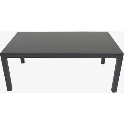 Venture Home - Moderner Schwarzer Gartentisch - 70x120 cm Venture Home - Moderner Schwarzer Gartentisch - 70x120 cm