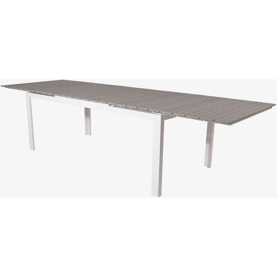 Levels Hagebord - 229/310cm Hvit Grå Levels Hagebord - 229/310cm Hvit Grå