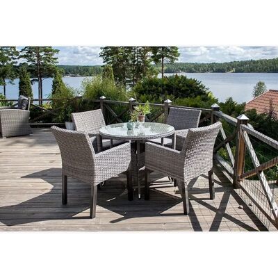 Venture Home - Runder Gartentisch Volta - Grau - Outdoormöbel Venture Home - Runder Gartentisch Volta - Grau - Outdoormöbel