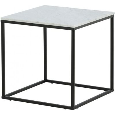Venture Home Estelle Beistelltisch - Marmor Schwarz/Weiß - 50x50 cm Venture Home Estelle Beistelltisch - Marmor Schwarz/Weiß - 50x50 cm