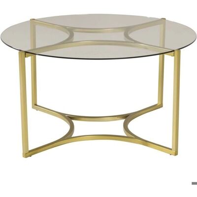 Venture Design Kivik - Goldene Metall- & Glastisch - Ø75cm Venture Design Kivik - Goldene Metall- & Glastisch - Ø75cm