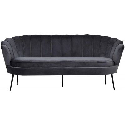 Venture Design Calais 3-Sitzer Couch - Dunkelgrau Samt Venture Design Calais 3-Sitzer Couch - Dunkelgrau Samt