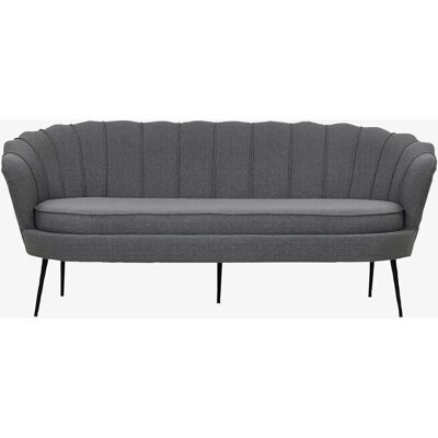 Venture Design Calais 3-sitssoffa - Modern, Grå, Vikbar rygg Venture Design Calais 3-sitssoffa - Modern, Grå, Vikbar rygg