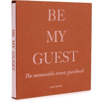 PRINTWORKS Be My Guest Buch - Pink/Rost Gästebuch PRINTWORKS Be My Guest Buch - Pink/Rost Gästebuch