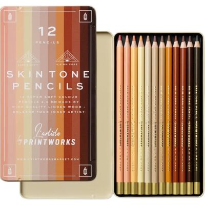 Crayons de Couleur 12 Teintes Peau - Crayons de Couleur - Publicité Crayons de Couleur 12 Teintes Peau - Crayons de Couleur - Publicité