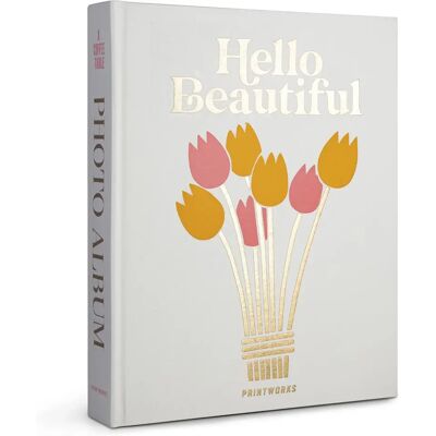 PRINTWORKS Hello Beautiful Tekstil Fotobog - 21x28 cm PRINTWORKS Hello Beautiful Tekstil Fotobog - 21x28 cm