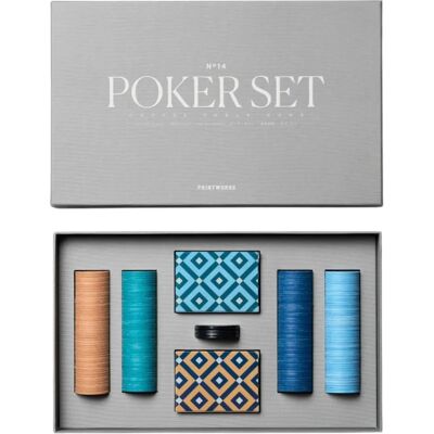 PRINTWORKS Klassisk Flerfarvet Pokersæt - Poker Set PRINTWORKS Klassisk Flerfarvet Pokersæt - Poker Set