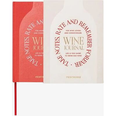 PRINTWORKS - Vin smagsjournal - Beige - Vin smagsjournal PRINTWORKS - Vin smagsjournal - Beige - Vin smagsjournal