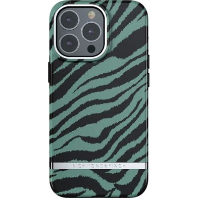 Richmond & Finch Vihreä Zebra -puhelimen suojus iPhone 13 Pro Max - Puhelimen suojus Richmond & Finch Vihreä Zebra -puhelimen suojus iPhone 13 Pro Max - Puhelimen suojus