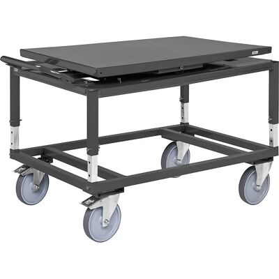Carro ajustable para palets Kongamek - Estructura de acero ergonómica Carro ajustable para palets Kongamek - Estructura de acero ergonómica