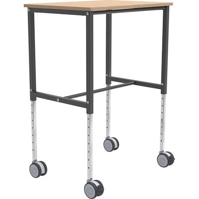 Mesa móvil Kongamek - Ajustable, Acabado haya Mesa móvil Kongamek - Ajustable, Acabado haya