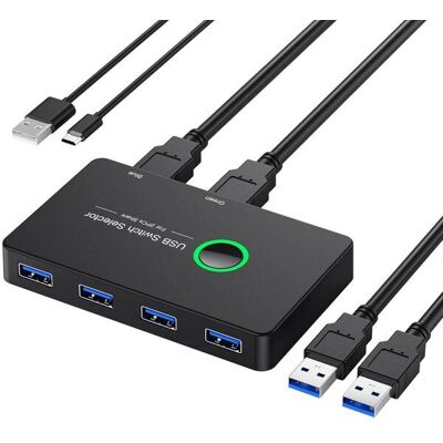 NÖRDIC USB-A Switch 2 for 4 USB-A 3.1 5Gbps NÖRDIC USB-A Switch 2 for 4 USB-A 3.1 5Gbps