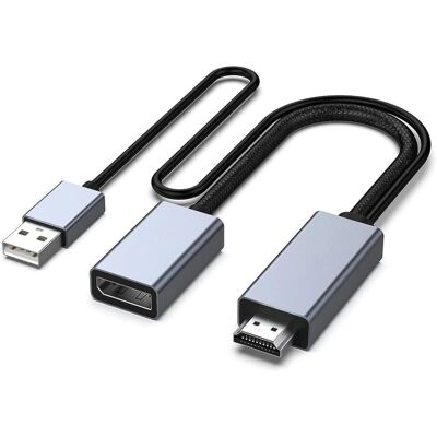 NÖRDIC HDMI:stä DisplayPortiin sovitin - 50cm 4K60Hz 18Gbps NÖRDIC HDMI:stä DisplayPortiin sovitin - 50cm 4K60Hz 18Gbps