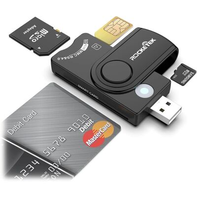 NÖRDIC 4 in 1 Kortinlukija - Smart Card, SD, TF, SIM NÖRDIC 4 in 1 Kortinlukija - Smart Card, SD, TF, SIM