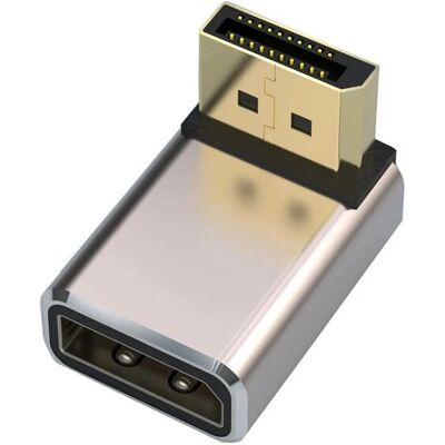 NÖRDIC - DP-400 - Hopea - Uros-naaras - DisplayPort-sovitin NÖRDIC - DP-400 - Hopea - Uros-naaras - DisplayPort-sovitin