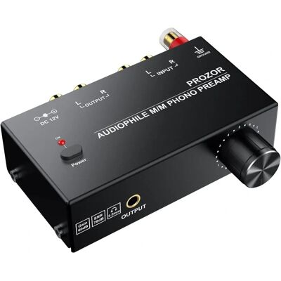 Audiophile M/M Phono vahvistin - Maks. gain 63dB, RCA & 3,5mm, Kompakt Audiophile M/M Phono vahvistin - Maks. gain 63dB, RCA & 3,5mm, Kompakt