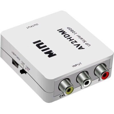 NÖRDIC - HDMI-muunnin RCA:sta HDMI:iin 720p/1080p NÖRDIC - HDMI-muunnin RCA:sta HDMI:iin 720p/1080p