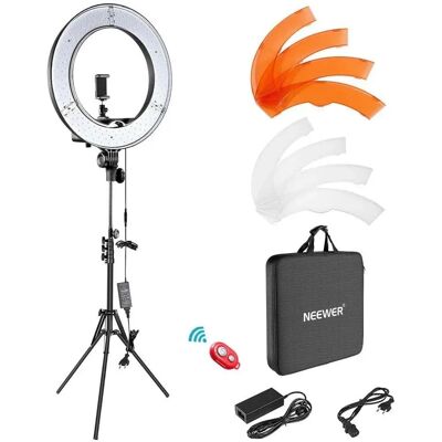 Nördic Studio LED Ring Light Selfie 48cm - Säädettävä, Himmennettävä, Studio Nördic Studio LED Ring Light Selfie 48cm - Säädettävä, Himmennettävä, Studio