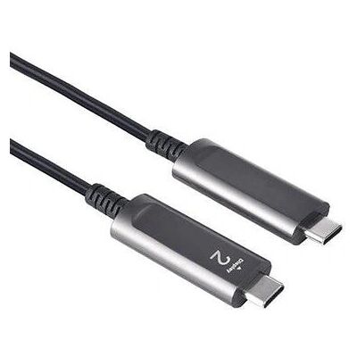 NÖRDIC - USBC-F010 - Musta - USB-C kuitu-optinen kaapeli NÖRDIC - USBC-F010 - Musta - USB-C kuitu-optinen kaapeli