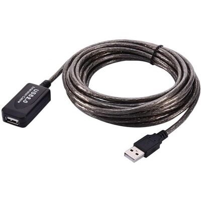 NÖRDIC USB 2.0 Aktiivinen jatkojohto - 10m NÖRDIC USB 2.0 Aktiivinen jatkojohto - 10m