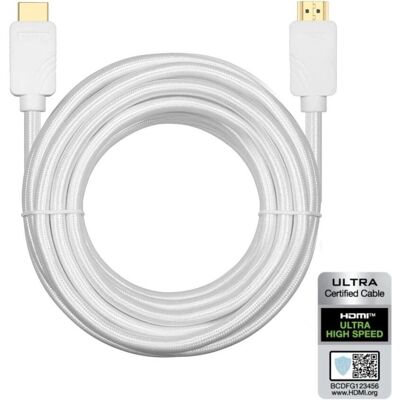 NÖRDIC certificeret HDMI-kabel - 5m Ultra High Speed HDMI 2.1 8K 60Hz - Dynamisk HDR NÖRDIC certificeret HDMI-kabel - 5m Ultra High Speed HDMI 2.1 8K 60Hz - Dynamisk HDR