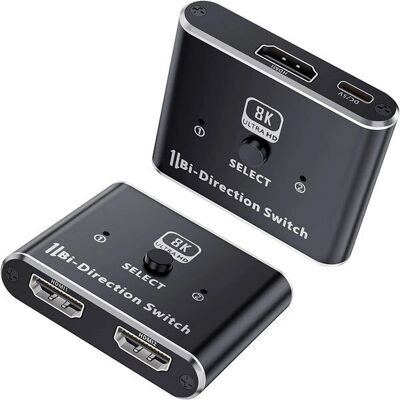 NÖRDIC SGM-215 Video-kytkin - HDMI 8K60Hz 2-in-1 & splitter NÖRDIC SGM-215 Video-kytkin - HDMI 8K60Hz 2-in-1 & splitter
