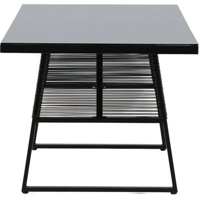 Venture Home Dallas Matbord - Svart Aluminium & Glas Venture Home Dallas Matbord - Svart Aluminium & Glas