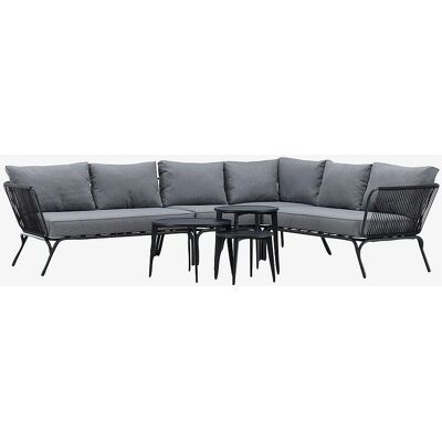 Venture Design Roxo Sofa Sett - Svart og Grå - Utemøbler Venture Design Roxo Sofa Sett - Svart og Grå - Utemøbler