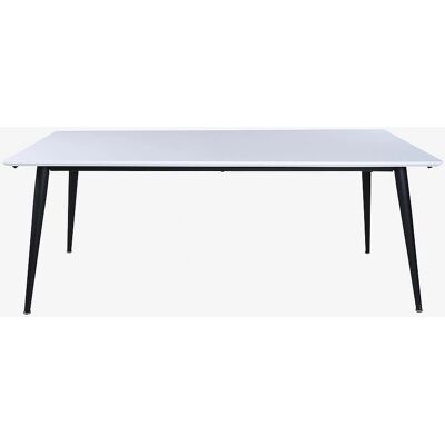 Venture Home - Jimmy utdragbart matbord - Vit, Svart - 90x195/285cm Venture Home - Jimmy utdragbart matbord - Vit, Svart - 90x195/285cm
