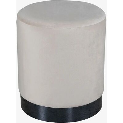 Venture Home Benji beige og sort puf - Puf Venture Home Benji beige og sort puf - Puf