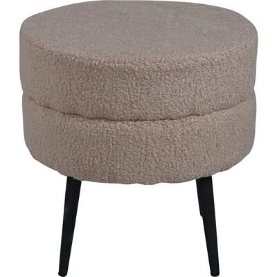 Vida XL Europe B.V. Venture Home Teddy Beige und Schwarz Hocker - Hocker Vida XL Europe B.V. Venture Home Teddy Beige und Schwarz Hocker - Hocker
