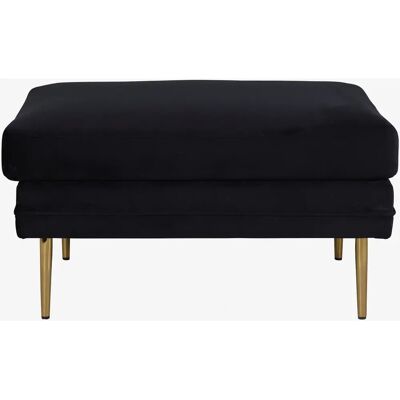 Venture Home Rahi Boom - Unisexe noir velours/messinge - Pouf & repose-pieds - Homeroom - Publicité Venture Home Rahi Boom - Unisexe noir velours/messinge - Pouf & repose-pieds - Homeroom - Publicité