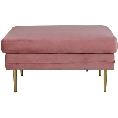 Venture Home Rahi Boom Ottoman en Velours Rose - Type de Produit - Publicité Venture Home Rahi Boom Ottoman en Velours Rose - Type de Produit - Publicité