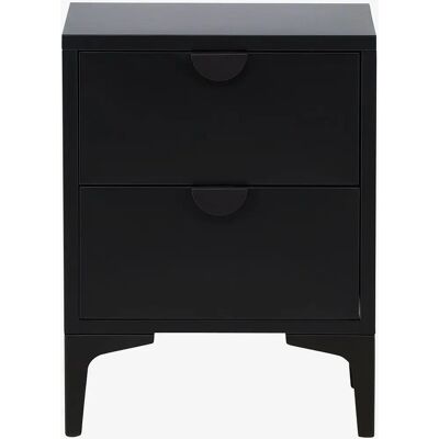 Venture Home Schwarzer Metall Nachttisch - Industrielles Design Venture Home Schwarzer Metall Nachttisch - Industrielles Design