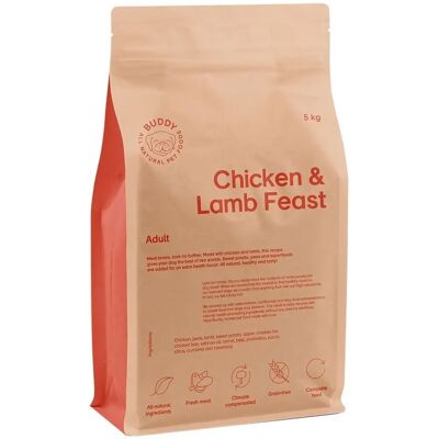 Buddy Pet Food Kyckling och Lamm Fest Hundmat - 5kg Buddy Pet Food Kyckling och Lamm Fest Hundmat - 5kg