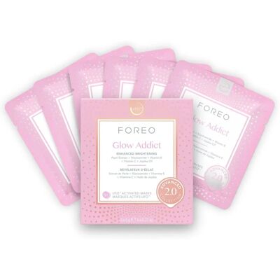 Foreo Glow Addict 2.0 UFO Almohadillas de Máscara (6x6 ml) Foreo Glow Addict 2.0 UFO Almohadillas de Máscara (6x6 ml)