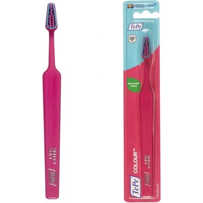 Brosse à dents rose foncé souple Tepe - Brosse à dents - Publicité Brosse à dents rose foncé souple Tepe - Brosse à dents - Publicité