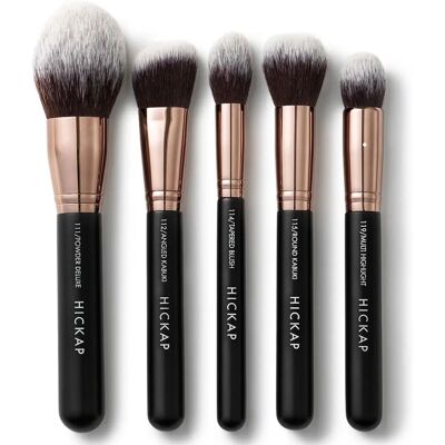 Hickap Classic Face Set - Vegan Make-up Brushes voor Poeder, Vloeistof & Meer Hickap Classic Face Set - Vegan Make-up Brushes voor Poeder, Vloeistof & Meer