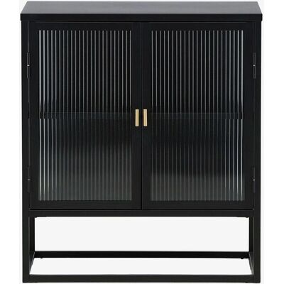 SoffaDirekt Glenn Skab - Stål, Sort, 70x80cm - Møbler SoffaDirekt Glenn Skab - Stål, Sort, 70x80cm - Møbler