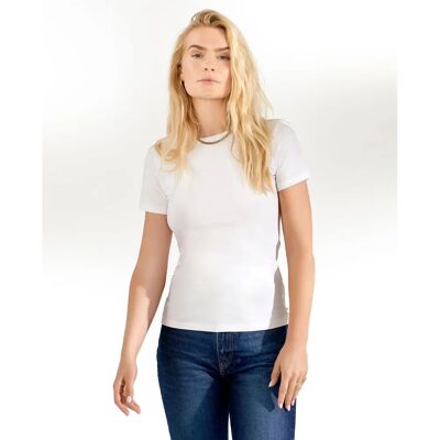Bread & Boxers - Toppi Crew-Neck Slim - Blanco - T-shirt Bread & Boxers - Toppi Crew-Neck Slim - Blanco - T-shirt