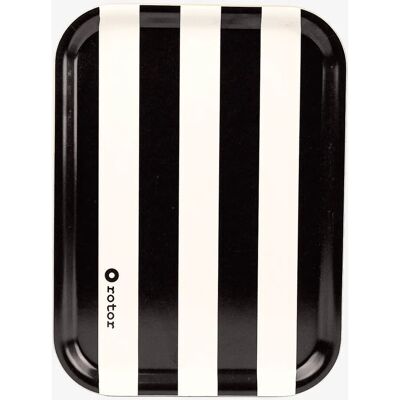 Rotor design - Serveringsbakke Stripes - Sort Rotor design - Serveringsbakke Stripes - Sort