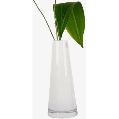 Rotor Etage Glasvase - Hvid - Håndlavet, kasslet design - Vase Rotor Etage Glasvase - Hvid - Håndlavet, kasslet design - Vase