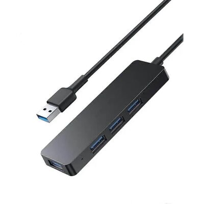 SiGN USB-Hub, 4xUSB-A 3.0 - Schwarz - Dockingstation SiGN USB-Hub, 4xUSB-A 3.0 - Schwarz - Dockingstation