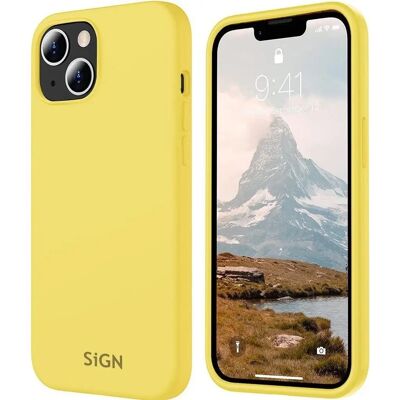SiGN Liquid Silicone Case für iPhone 15 - Gelb SiGN Liquid Silicone Case für iPhone 15 - Gelb