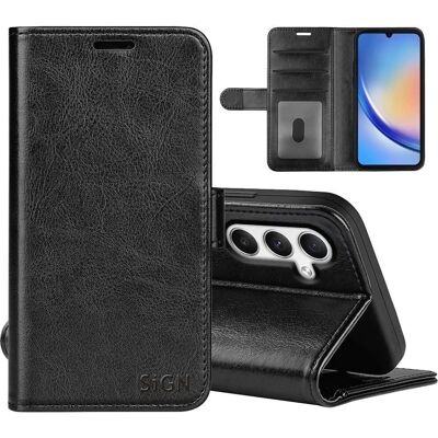 SiGN Brieftaschenhülle für Samsung Galaxy A35 - Schwarz SiGN Brieftaschenhülle für Samsung Galaxy A35 - Schwarz