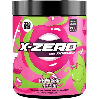 X-Gamer X-Zero Raparperi Omena - Energiajuomajauhe - 160g X-Gamer X-Zero Raparperi Omena - Energiajuomajauhe - 160g