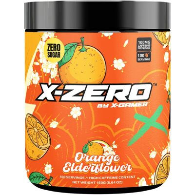 X-Gamer X-Zero Orange Holunderblüte - Energydrink Pulver - 160g X-Gamer X-Zero Orange Holunderblüte - Energydrink Pulver - 160g