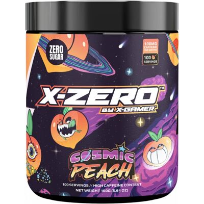 X-Gamer X-Zero Cosmic Peach - 100 Serveringar X-Gamer X-Zero Cosmic Peach - 100 Serveringar